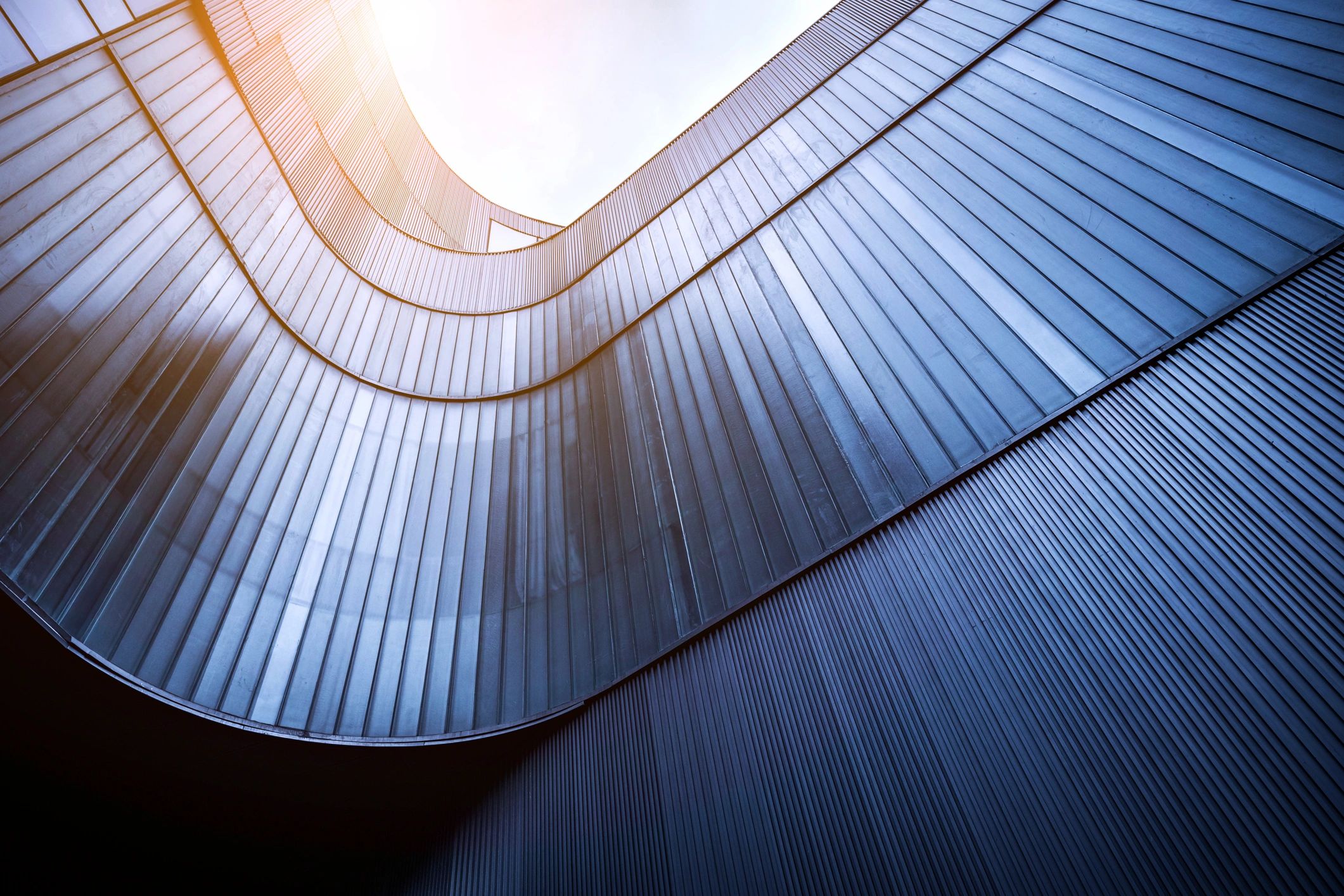 Modern glass building facade with clean lines